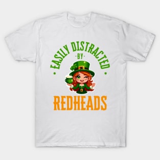 Easily Distracted By Redheads T-Shirt